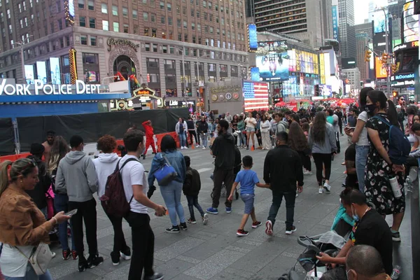 Bewegung Der Menschen New York City Juni 2021 New York — Stockfoto