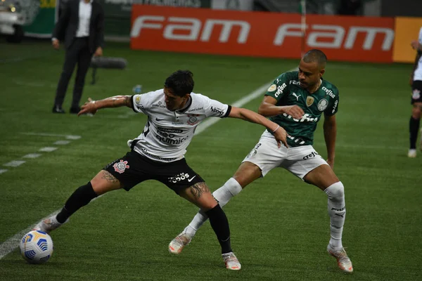 Campeonato Brasileiro Futebol Palmeiras Corinthians Junho 2021 São Paulo Brasil — Fotografia de Stock