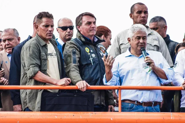 Konvoy Sao Paulo Daki Bolsonaro Hükümetinin Lehine Haziran 2021 Sao — Stok fotoğraf