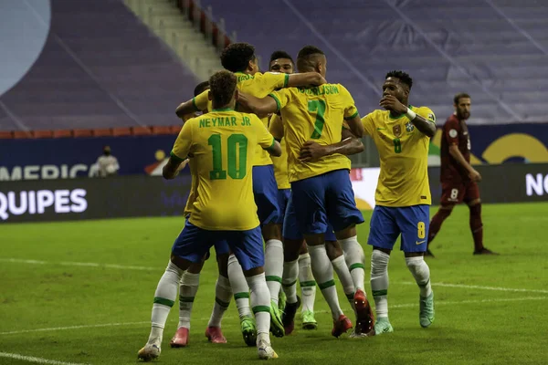 Copa America 2021 Brasilien Gegen Venezuela Juni 2021 Brasilia Federal — Stockfoto