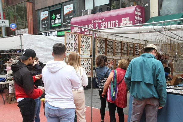 Επαναλειτουργία Του Street Market Fair Στη Νέα Υόρκη Ιουνίου 2021 — Φωτογραφία Αρχείου