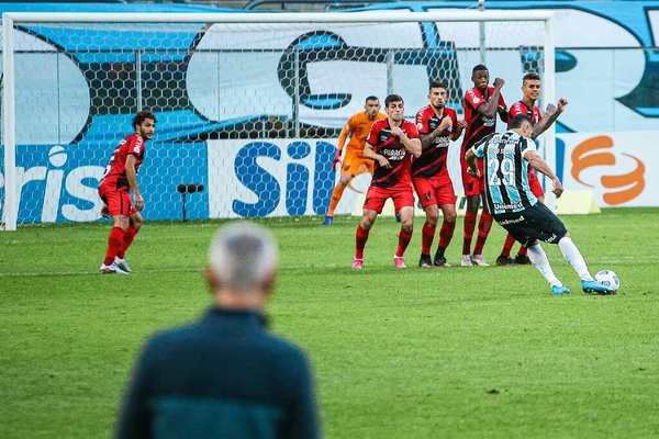 Campeonato Brasileño Fútbol Gremio Athletico Junio 2021 Porto Alegre Brasil —  Fotos de Stock