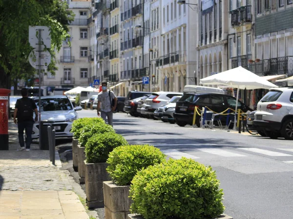 Turismo Arquitectura Barrio Alfama Lisboa Turismo Arquitectura Parte Baja Del —  Fotos de Stock