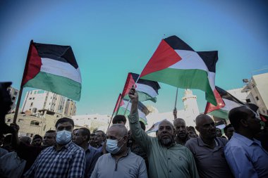 Gazze 'de İsrail karşıtı bir gösteri