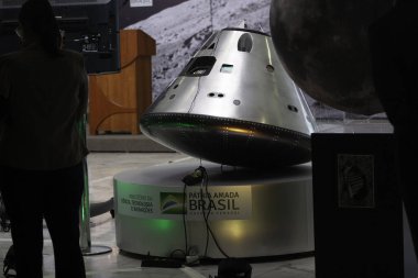 LUNAR NASA ARTEMIS Programı İmza Anlaşması Seremonisi. 15 Haziran 2021, Brasilia, Federal Bölge, Brezilya: Bilim, Teknoloji ve Yenilikler Bakanlığı (MCTI) NASA Artemis Lunar Programı anlaşmasını imzalamak için bir tören düzenledi.