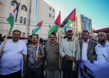 Gazze 'de İsrail karşıtı bir gösteri