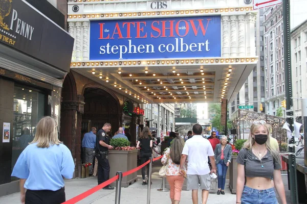 Ritorno Del Late Show Stephen Colbert Giugno 2021 New York — Foto Stock