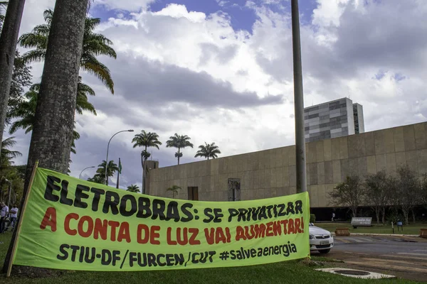 Indígenas Protestam Esplanada Dos Ministérios Brasília Junho 2021 Brasília Distrito — Fotografia de Stock