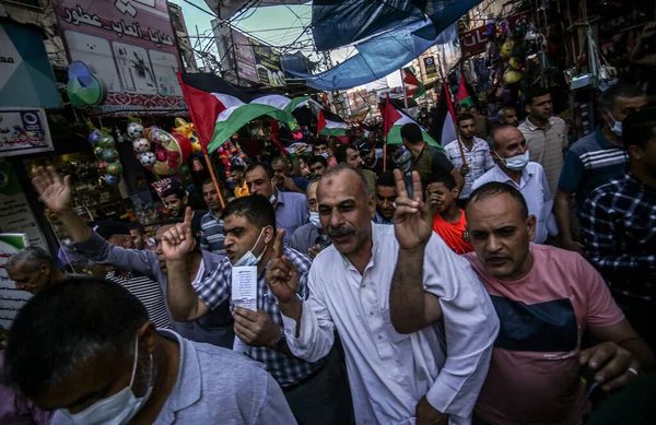 Gazze Srail Karşıtı Bir Gösteri — Stok fotoğraf