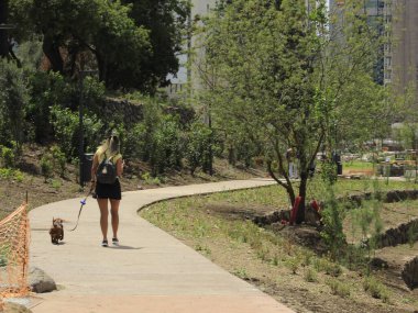Lizbon 'daki Eduardo VII parkında hareketlilik. 20 Haziran 2021, Lizbon, Portekiz: Orta Lizbon 'daki en büyük hareketlerden biri olan Eduardo VII.,