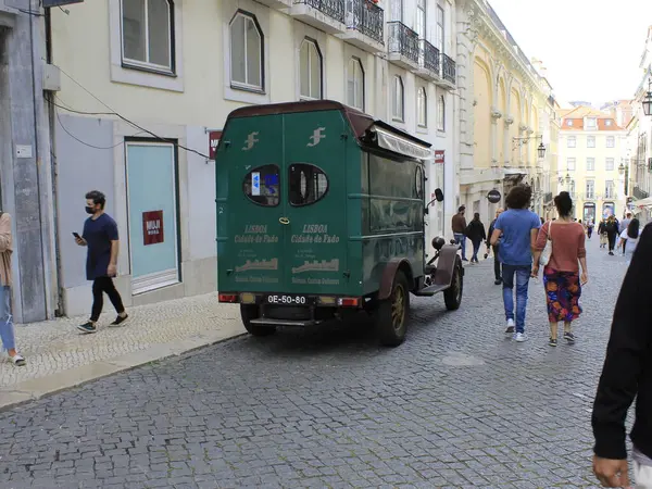 Körfez Kıyısındaki Baixa Chiado Bölgesinde Kentin Iki Ana Tepesi Arasında — Stok fotoğraf