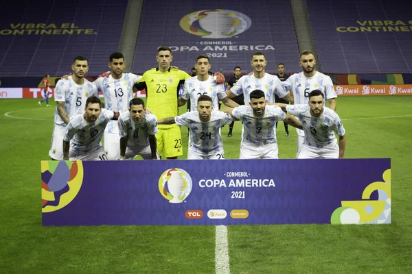 Spo Copa America Argentyna Paragwaj Czerwca 2021 Brazylia Dystrykt Federalny — Zdjęcie stockowe