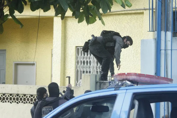 Operatie Coalitie Voorgoed Juni 2021 Rio Janeiro Brazilië Civiele Politie — Stockfoto