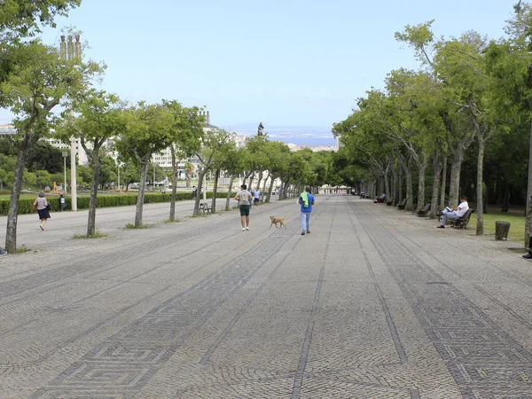 Movimento Nel Parque Eduardo Vii Lisbona Giugno 2021 Lisbona Portogallo — Foto Stock