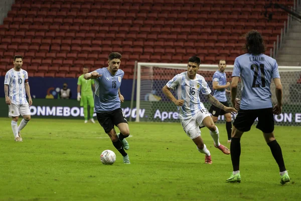 Int Copa America Argentina Uruguay Giugno 2021 Brasilia Distretto Federale — Foto Stock