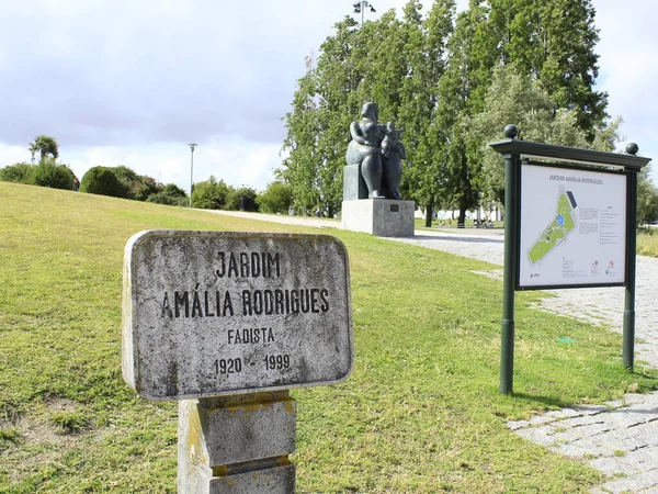 Lizbon Daki Amalia Rodrigues Bahçesinde Hareket Var Haziran 2021 Lizbon — Stok fotoğraf