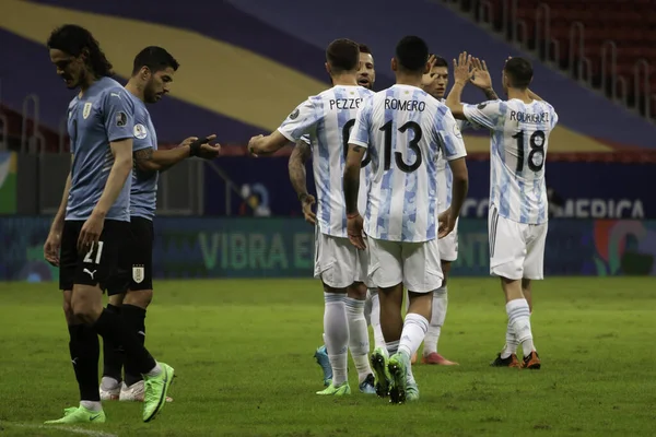 Int Copa America Argentinië Uruguay Juni 2021 Brasilia Federaal District — Stockfoto