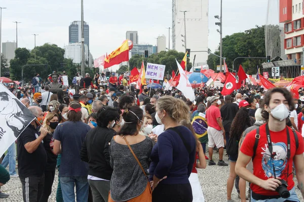 Int Protesta Contra Gobierno Bolsonaro Río Janeiro Junio 2021 Río —  Fotos de Stock