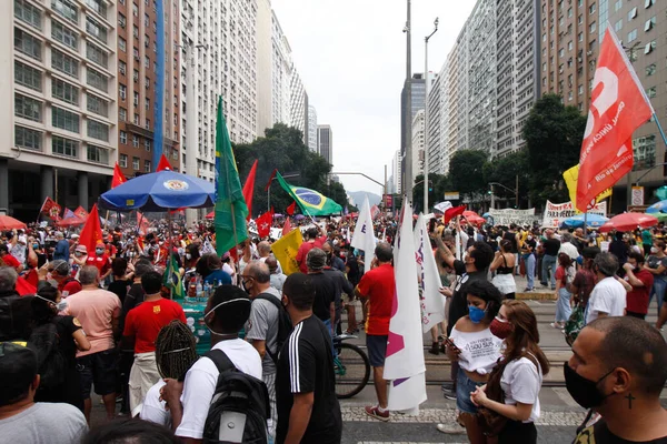 Int Protesto Contra Governo Bolsonaro Rio Janeiro Junho 2021 Rio — Fotografia de Stock