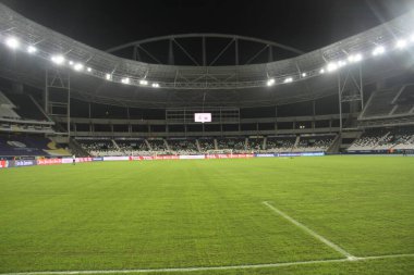 (Copa America: Brezilya ve Kolombiya. 23 Haziran 2021, Rio de Janeiro, Brezilya: Boru, Copa America 'nın resmi maskotu Brezilya ile Kolombiya futbol maçı sırasında, B Grubu Copa America' nın 3. turu için geçerlidir.,