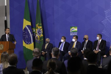 2021 / 2022 döngüsünün Brasilia 'da başlatılması planlanıyor. 22 Haziran 2021, Brasilia, Federal Bölge, Brezilya: 2021 / 2022 döngüsünün başlatılması, 22 Salı günü Brezilya 'daki Palacio do Planalto' da düzenlenen bir törenle)