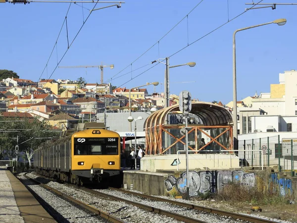 Lisbona Portogallo Movimento Strade Lisbona Portogallo — Foto Stock