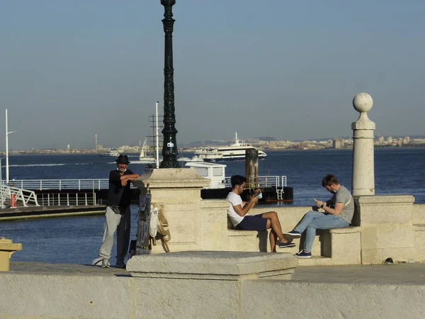 Bewegung Ersten Donnerstag Des Sommers Portugal Juni 2021 Cascais Portugal — Stockfoto