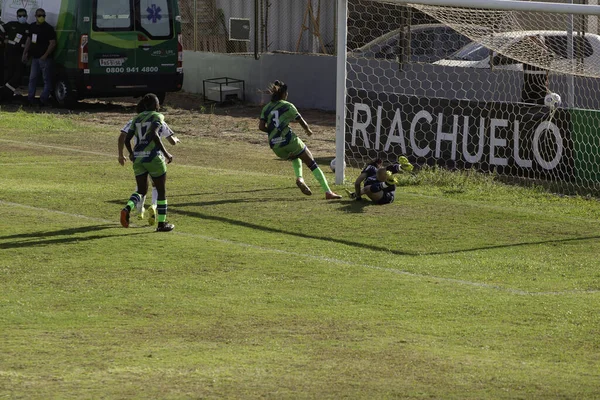 Spo Campionato Brasiliano Calcio Femminile Minas Brasilia Palmeiras Giugno 2021 — Foto Stock