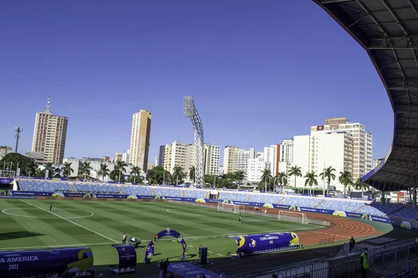 Copa América Brasil Equador Junho 2021 Goiânia Brasil Vista Estádio — Fotografia de Stock