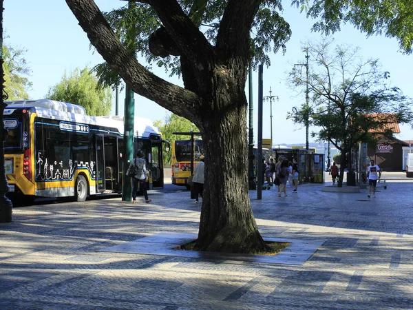 Personenverkehr Öffentlichen Verkehr Lissabon Juni 2021 Lissabon Portugal Personenverkehr Bahn — Stockfoto