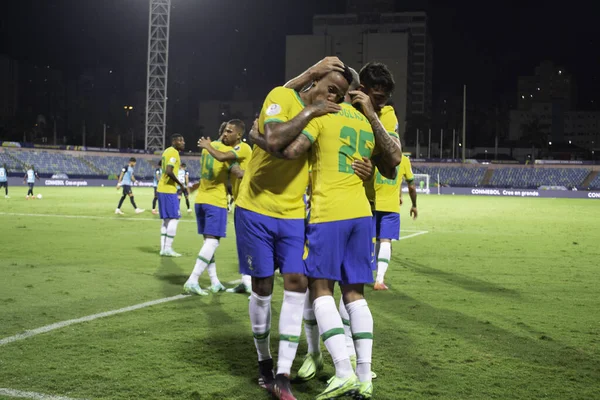 Copa America Brasile Ecuador Giugno 2021 Goiania Brasile Partita Calcio — Foto Stock