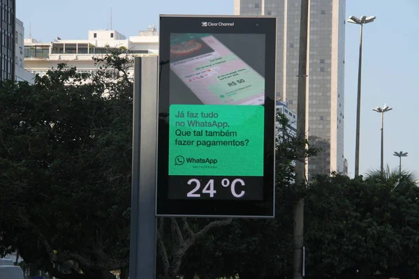 Het Weer Rio Janeiro Juni 2021 Rio Janeiro Brazilië Thermometer — Stockfoto