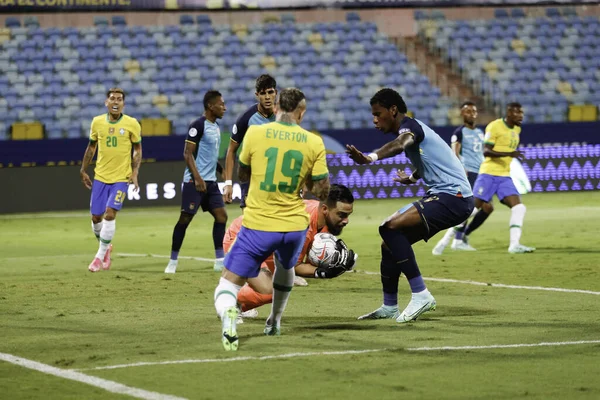 Copa America Brezilya Ekvador Haziran 2021 Goiania Brezilya Brezilya Ile — Stok fotoğraf