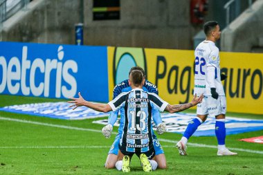 Brezilya Futbol Şampiyonası: Gremio ve Fortaleza. 27 Haziran 2021, Porto Alegre, Brezilya: Gremio ile Fortaleza arasında oynanan futbol maçı sırasında Kannemann, Brezilya Futbol Şampiyonası 'nın yedinci turu için geçerlidir.