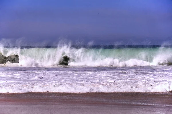 Meeressog Strand Der Copacabana Rio Janeiro Juni 2021 Rio Janeiro — Stockfoto