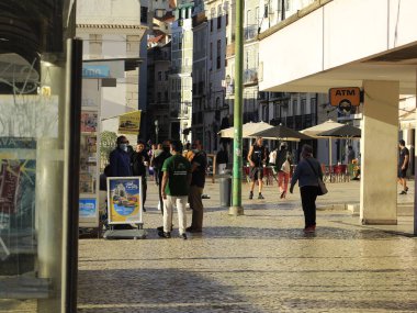 Pedestrian movement in Augusta Street and surroundings, in Lisbon. July 1, 2021, Lisbon,  Portugal, on Thursday (1), amidst Coronavirus pandemic