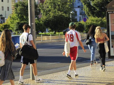 Pedestrian movement in Augusta Street and surroundings, in Lisbon. July 1, 2021, Lisbon,  Portugal, on Thursday (1), amidst Coronavirus pandemic