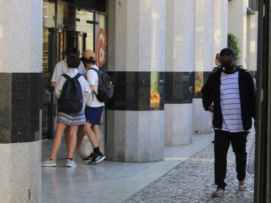 Pedestrian movement in Augusta Street and surroundings, in Lisbon. July 1, 2021, Lisbon,  Portugal, on Thursday (1), amidst Coronavirus pandemic
