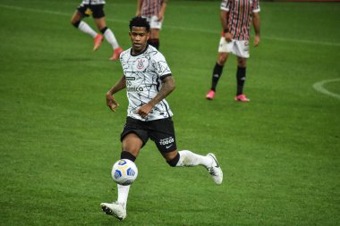 Brazilian Soccer Championship: Internacional and Palmeiras. june 30, 2021, Porto Alegre, Brazil: Palmeiras player Deyverson celebrates his goal during soccer match between Internacional and Palmeiras, valid for 8th round of Brazilian Soccer