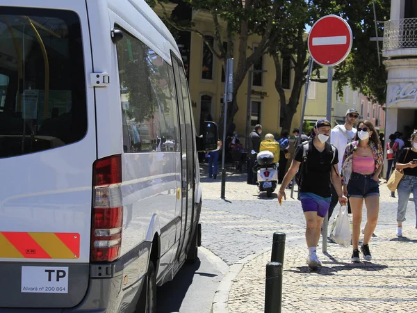 Transportbewegungen Von Lissabon Nach Cascais Portugal Juni 2021 Lissabon Portugal — Stockfoto
