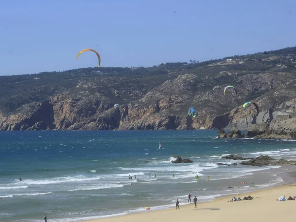 Movement Guincho Beach Cascais District June 2021 Brasilia Federal District — ストック写真