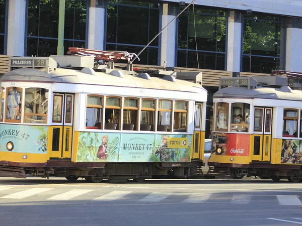 Fußgängerbewegung Der Augusta Street Und Umgebung Lissabon Juli 2021 Lissabon — Stockfoto