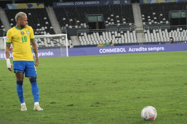  Copa America Quartas Final: Brazil vs Chile. July 2, 2021, Rio de Janeiro, Brazil: Soccer match between Brazil and Chile, valid for the quartas final of Copa America, at Nilton Santos stadium (Engenhao), in Rio de Janeiro.