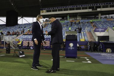 Copa America Quarter finals: Peru and Paraguay. July 2, 2021, Goiania, Brazil: Soccer match between Peru and Paraguay, valid for the quarterfinals of Copa America 2021, held at Pedro Ludovico Teixeira Olympic Stadium, in Goiania, on Friday (2).