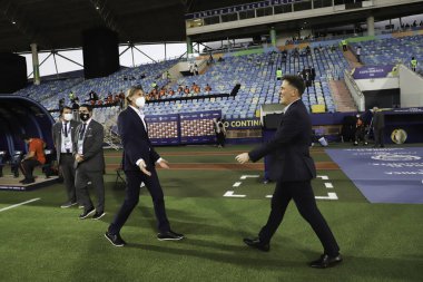 Copa America Quarter finals: Peru and Paraguay. July 2, 2021, Goiania, Brazil: Soccer match between Peru and Paraguay, valid for the quarterfinals of Copa America 2021, held at Pedro Ludovico Teixeira Olympic Stadium, in Goiania, on Friday (2).