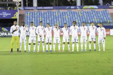 Copa America Quarter finals: Peru and Paraguay. July 2, 2021, Goiania, Brazil: Soccer match between Peru and Paraguay, valid for the quarterfinals of Copa America 2021, held at Pedro Ludovico Teixeira Olympic Stadium, in Goiania, on Friday (2).