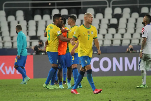 Copa America Quartas Final Brasilien Mot Chile Juli 2021 Rio — Stockfoto