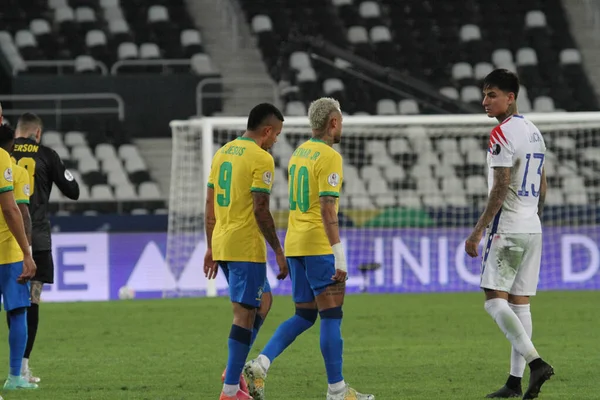 Copa America Quartas Final Brazil Chile July 2021 Rio Janeiro — Stok fotoğraf