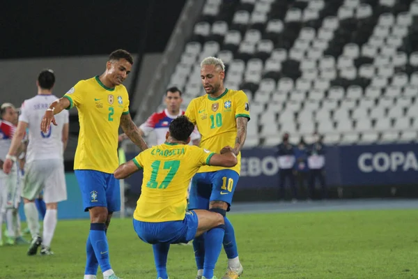 Copa America Quartas Final Brazil Chile July 2021 Rio Janeiro — Stok fotoğraf