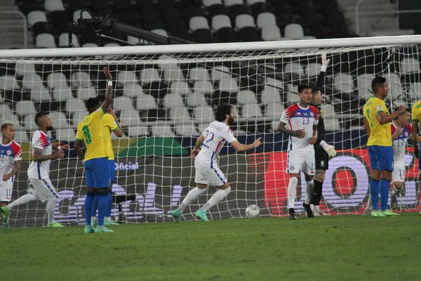 Copa America Quartas Final Brazil Chile July 2021 Rio Janeiro — Stok fotoğraf